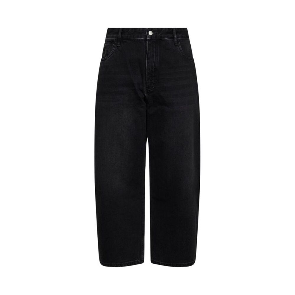 Studio Nicholson Men Washed Black Cotton Denim Paolo Jeans